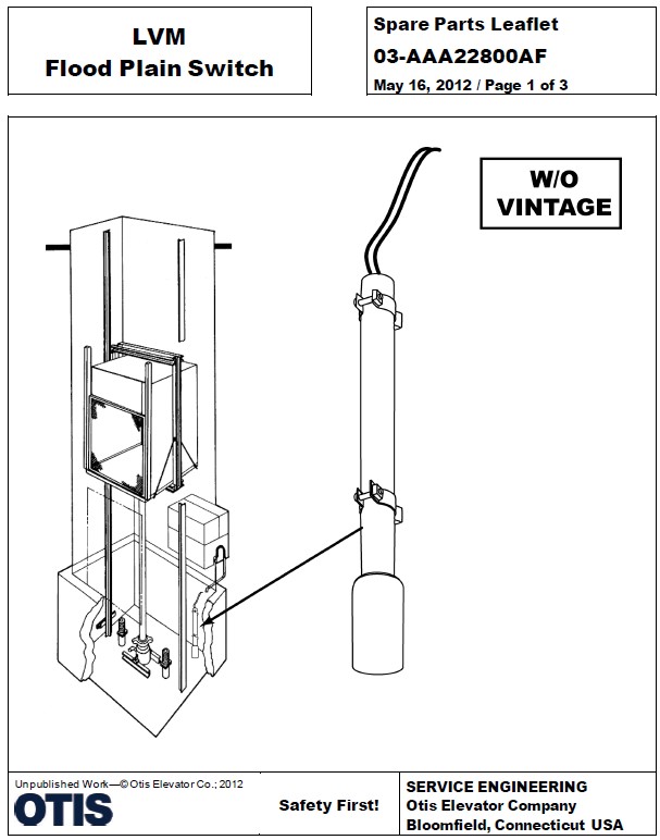 SPL 03-AAA22800AF LVM Flood Plain Switch