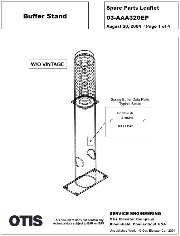 SPL 03-AAA320FY Buffer Stand