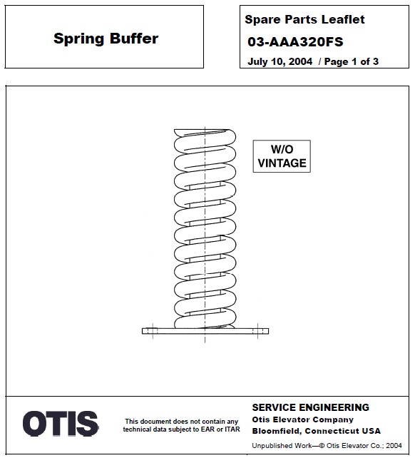 SPL 03-AAA320FS Spring Buffer