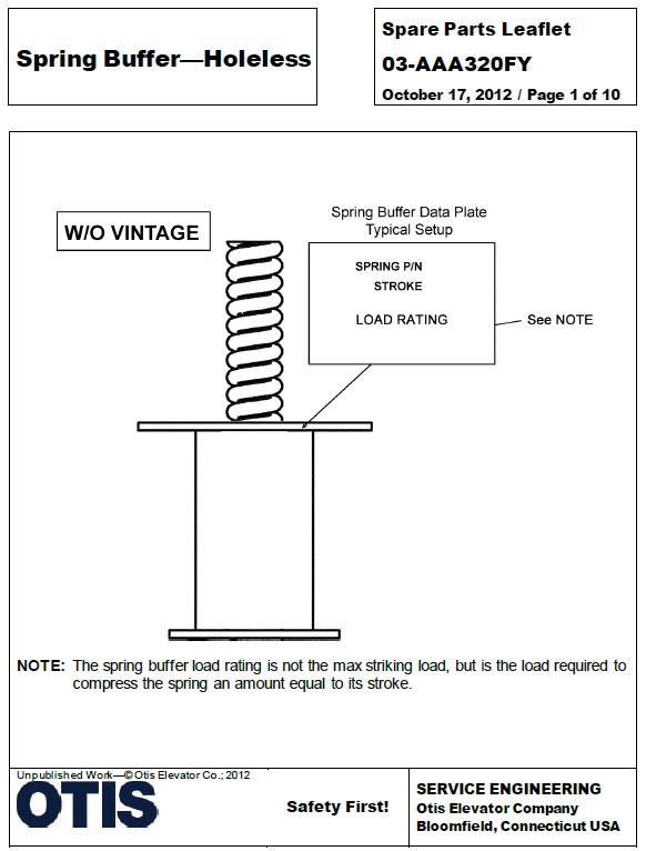 SPL 03-AAA320FY Spring Buffer Holeless