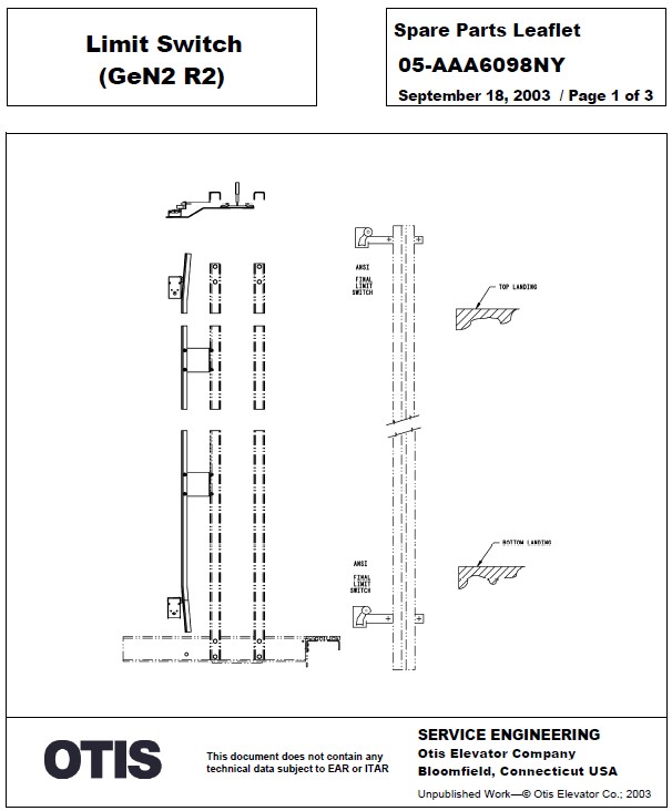 SPL 05-AAA6098NY Limit Switch Gen2 R2