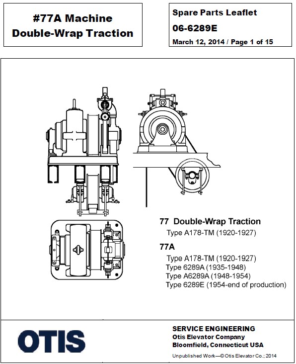 SPL 06-6289E #77A Machine Double-Wrap Traction