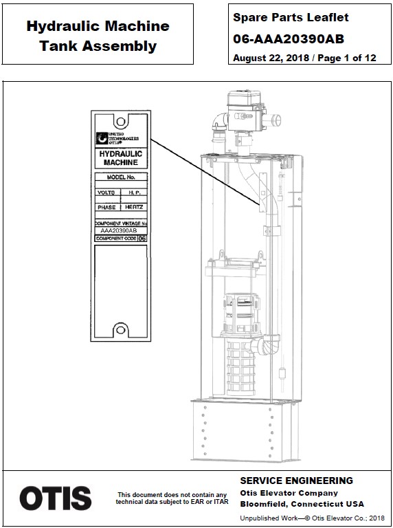 06-AAA20390AB Hydraulic Machine Tank Assembly