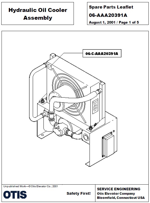 SPL 06-AAA20391A Hydraulic Oil Cooler Assembly