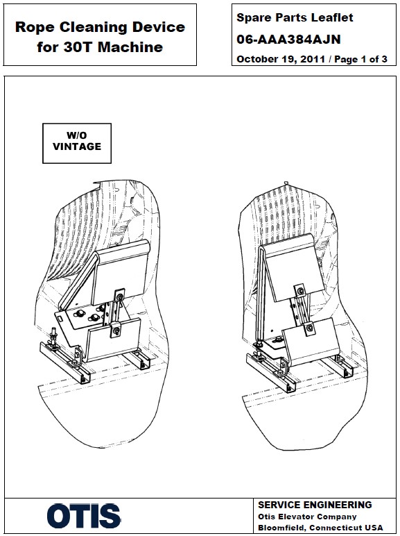 SPL 06-AAA384AJN Rope Cleaning Device for 30T Machine