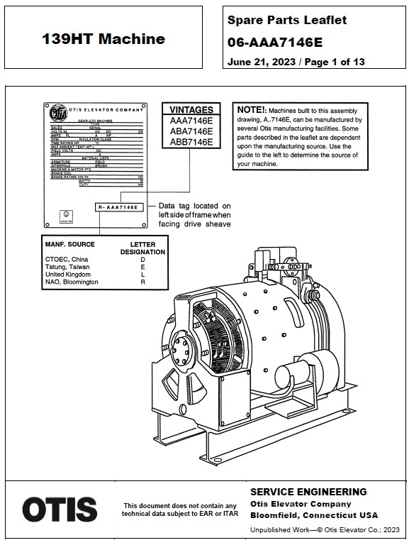 SPL 06-AAA7146E 139HT Machine