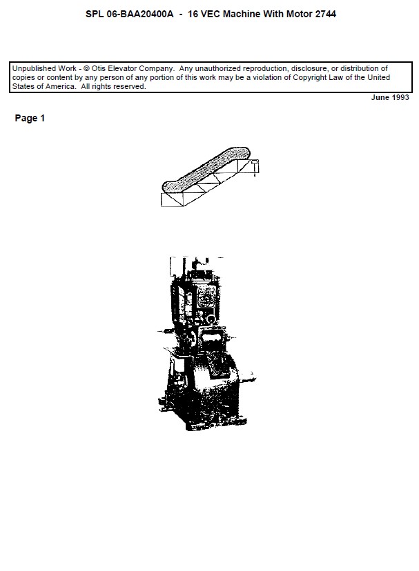 SPL 06-BAA20400A VEC Machine with Motor 2744