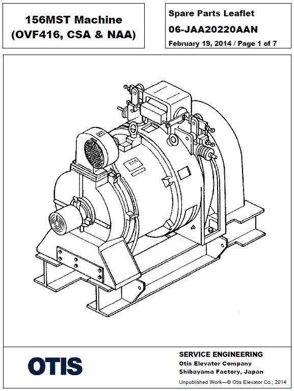 SPL 06-JAA20220AAN 156MST Machine (OVF416, CSA & NAA)