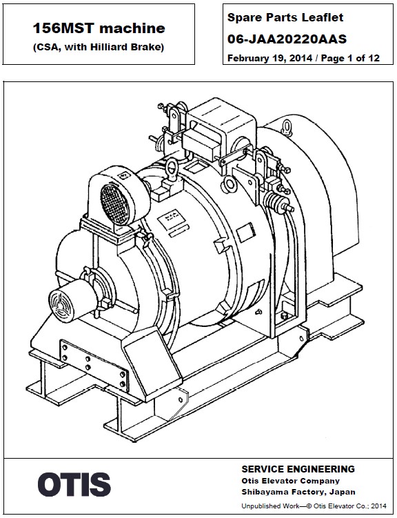 SPL 06-JAA20220AAS 156MST machine (CSA, with Hilliard Brake)