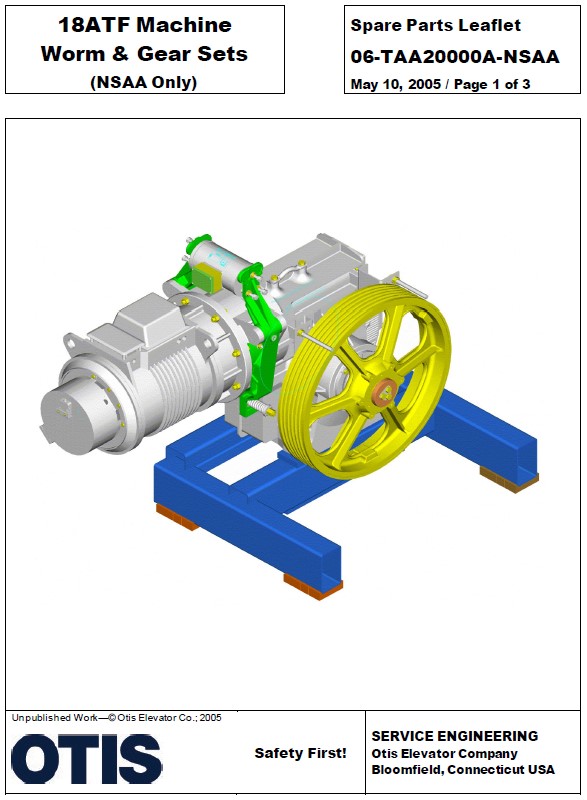 SPL 06-TAA20000A-NSAA 18ATF Machine Worm &  Gear Sets (NSAA Only)