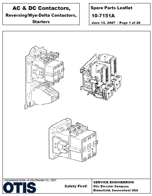 SPL 10-7151A AC & DC Contactors, Reversing/Wye-Delta Contactors, Starters