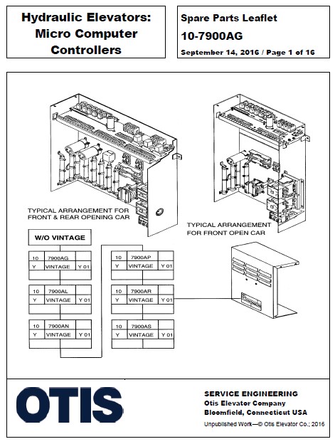 SPL 10-7900AG Hydraulic Elevators: Micro Computer Controllers