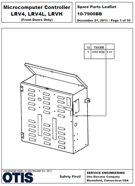 SPL 10-7900BB Microcomputer Controller LRV4, LRV4L, LRV