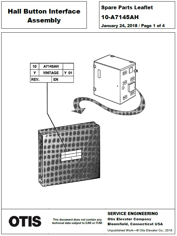 SPL 10-A7145AH Hall Button Interface Assembly