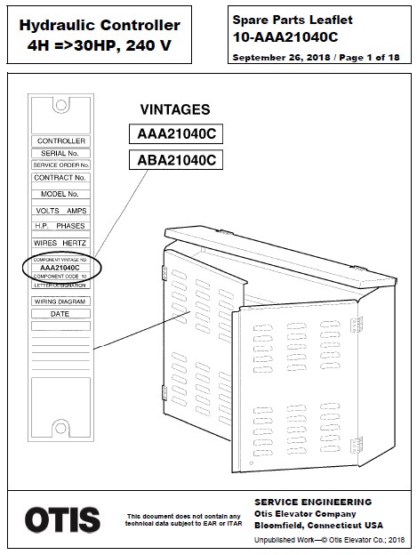 SPL 10-AAA21040C Hydraulic Controller 4H