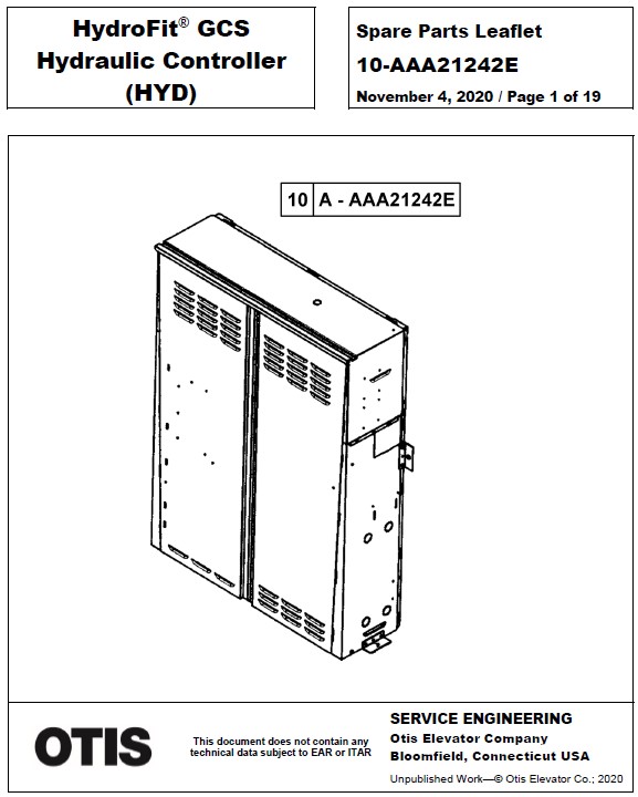 SPL 10-AAA21242E HydroFit GCS Hydraulic Controller (HYD)