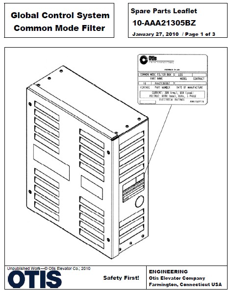 SPL 10-AAA21305BZ Global Control System Common Mode Filter