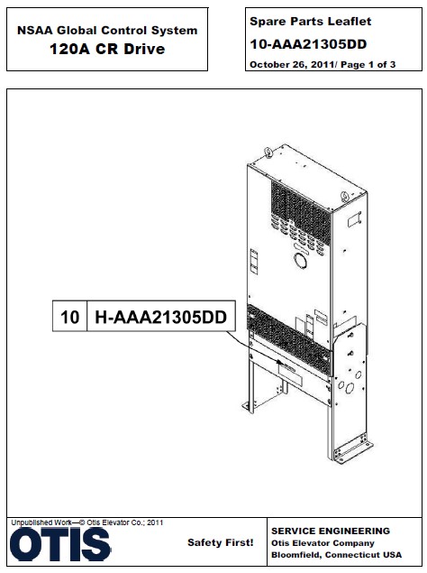 SPL 10-AAA21305DD NSAA Global Control System 120A CR Drive