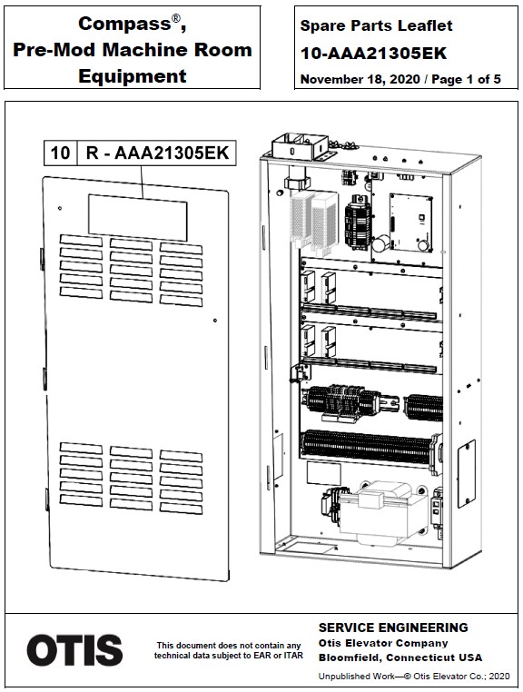 SPL 10-AAA21305EK Compass Pre-Mod Machine Room Equipment