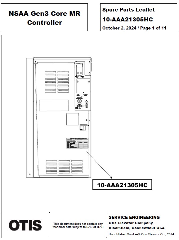 SPL 10-AAA21305HC NSAA Gen3 Core MR Controller