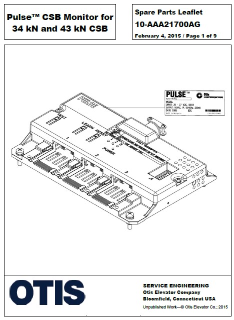 SPL 10-AAA21700AG Pulse CSB Monitor for 34 kN and 43 kN CSB