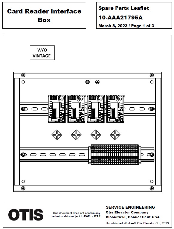 SPL 10-AAA21795A Card Reader Interface Box