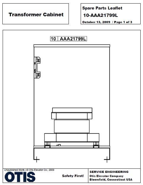 SPL 10-AAA21799L Transformer Cabinet