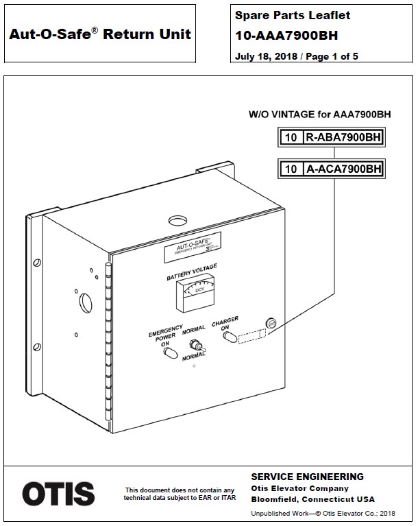 SPL 10-AAA7900BH Aut-O-Safe® Return Unit