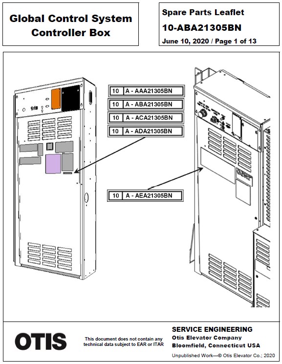 SPL 10-ABA21305BN Global Control System Controller Box