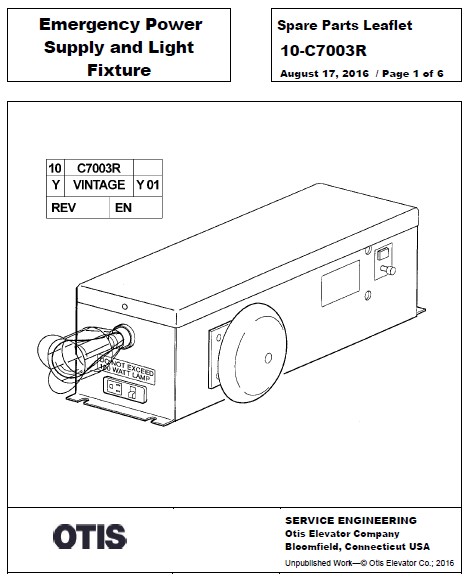 SPL 10-C7003R Emergency Power Supply