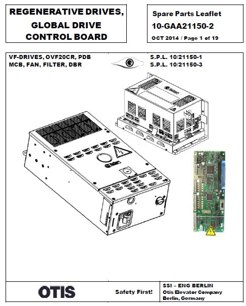 SPL 10-GAA21150-2 Regenerative Drives, Global Drive Control Board