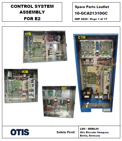 SPL 10-GCA21310GC Control System Assembly for E2