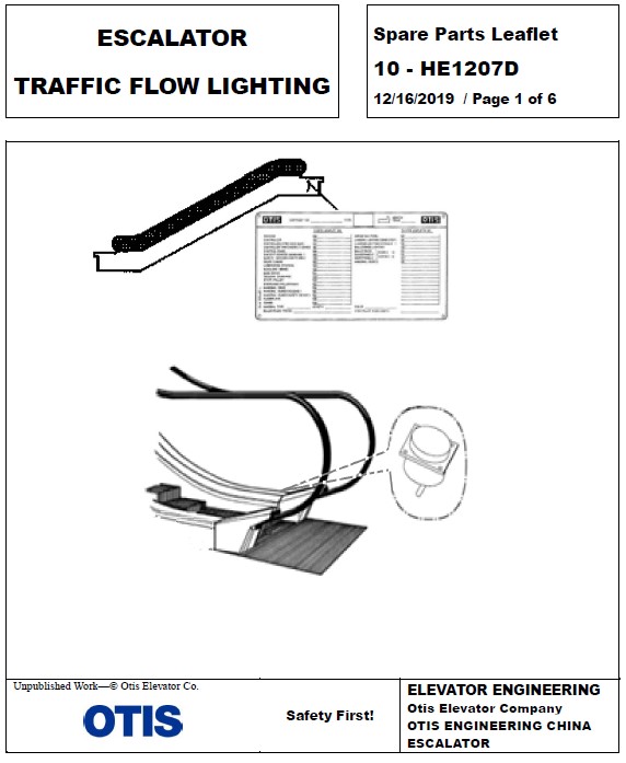 SPL 10-HE1207D Escalator Traffic Flow Lighting