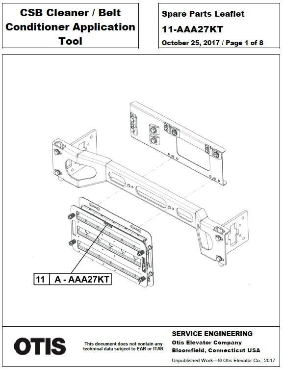 SPL 11-AAA27KT CSB Cleaner / Belt Conditioner Application Tool