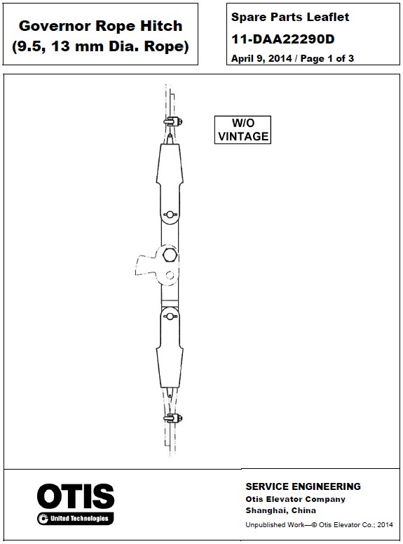 SPL 11-DAA22290D Governor Rope Hitch (9.5, 13mm Dia. Rope)