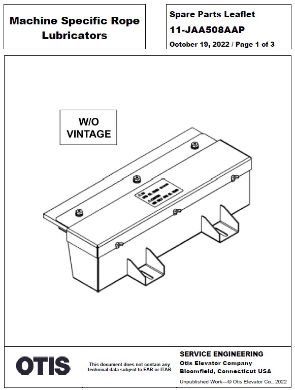 SPL 11-JAA508AAP Machine Specific Rope Lubricators