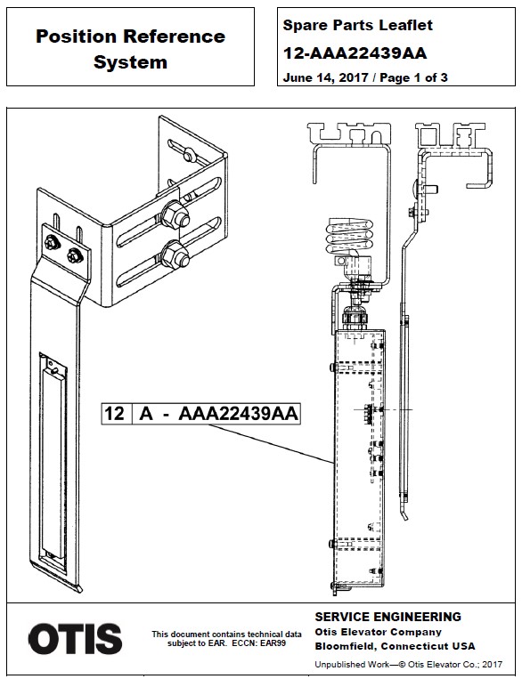 SPL 12-AAA22439AA Position Reference System