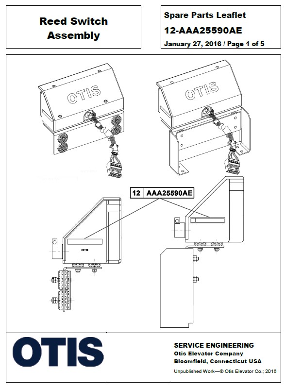 SPL 12-AAA25590AE Reed Switch Assembly