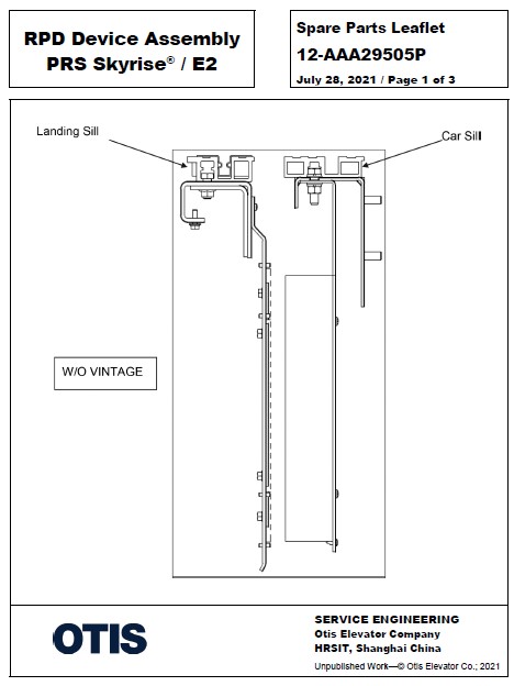 SPL 12-AAA29505P RPD Device Assembly PRS Skyrise / E2