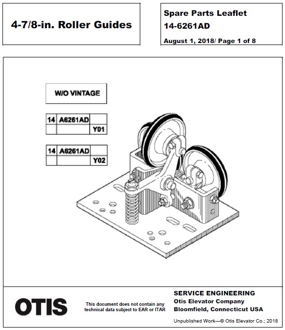 SPL 14-6261AD 4-7/8 in. Roller Guides