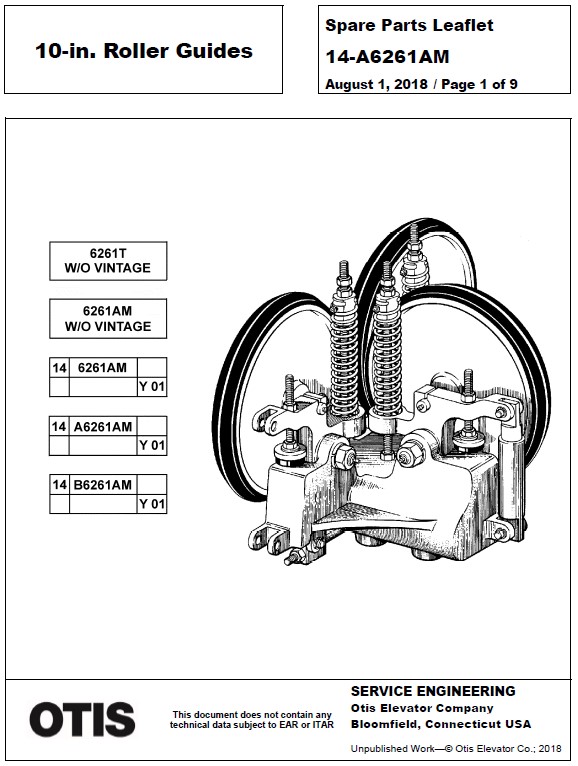 SPL 14-A6261AM 10 in. Roller Guides