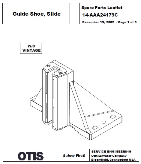 SPL 14-AAA24179C Guide Shoe, Slide