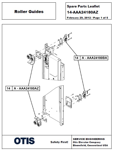 SPL 14-AAA24180AZ Roller Guides