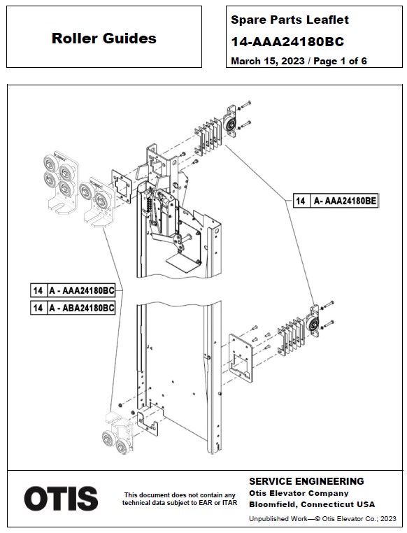 SPL 14-AAA24180BC Roller Guides