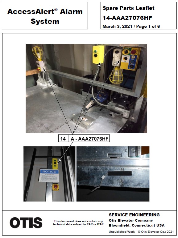 SPL 14-AAA27076HF AccessAlert Alarm System