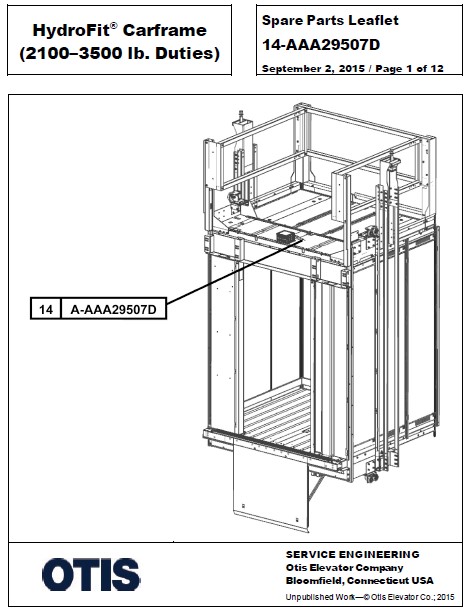 SPL 14-AAA29507D HydroFit Carframe (2100-3500 lb Duties)