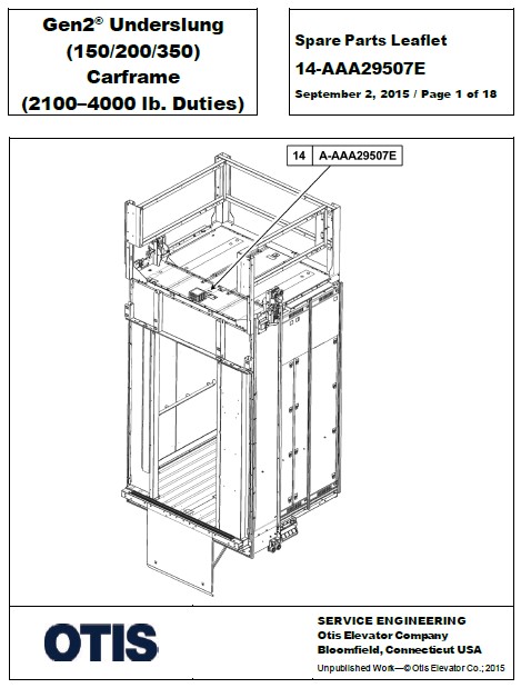 SPL 14-AAA29507E Gen2 Underslung (150/200/350) Carframe (2100-4000 lb. Duties)