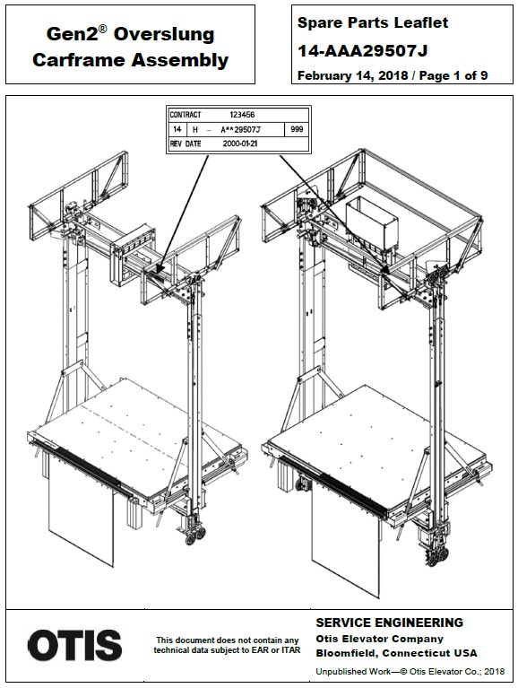 SPL 14-AAA29507J Gen2 Overslung Carframe Assembly