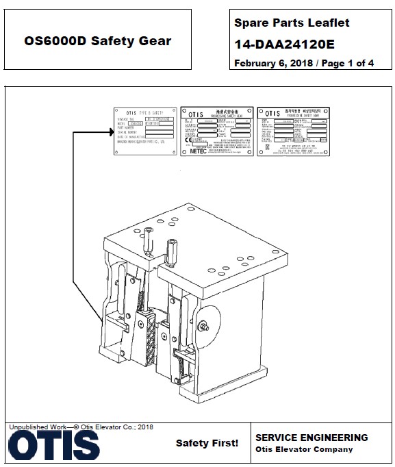 SPL 14-DAA24120E OS6000D Safety Gear