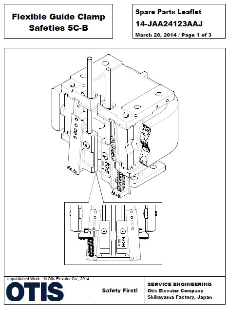 SPL 14-JAA24123AAJ Flexible Guide Clamp Safeties 5C-B